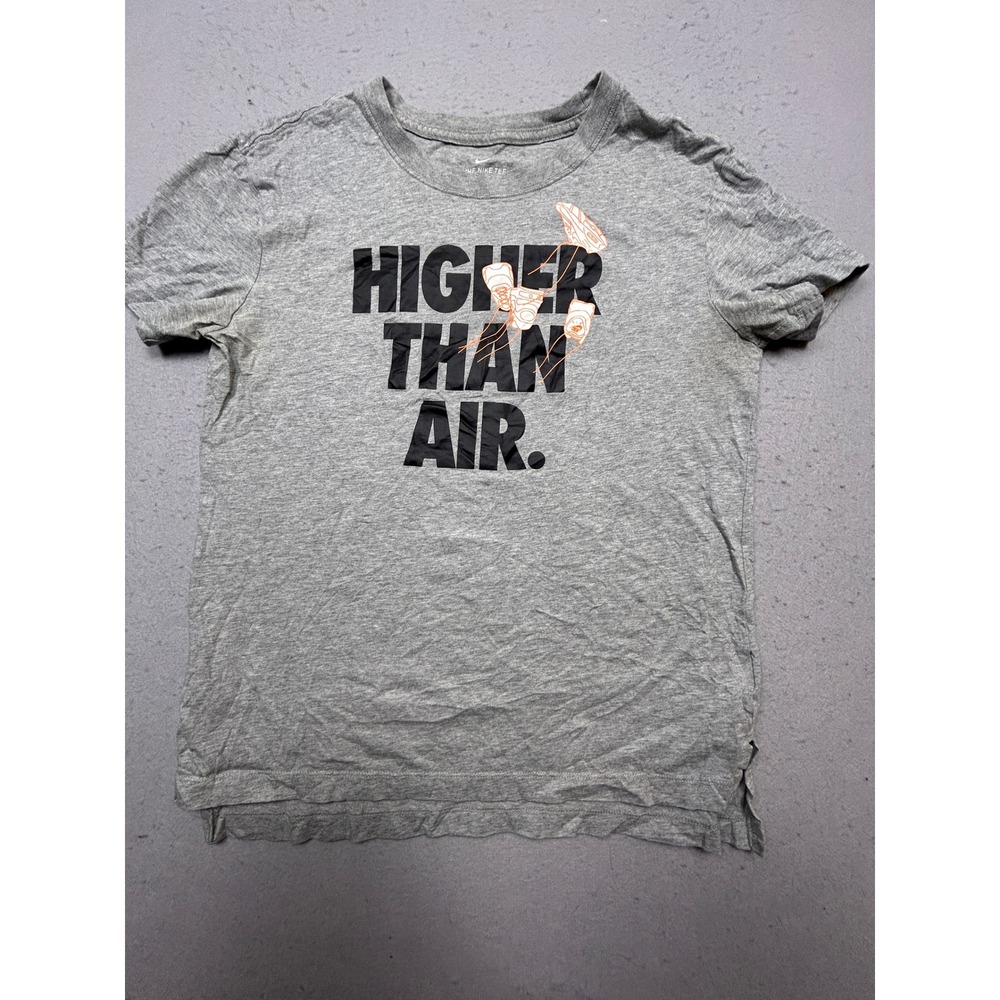 Nike T-Shirt Cotton Blend Gray Higher Than Air Graphic Small Mens